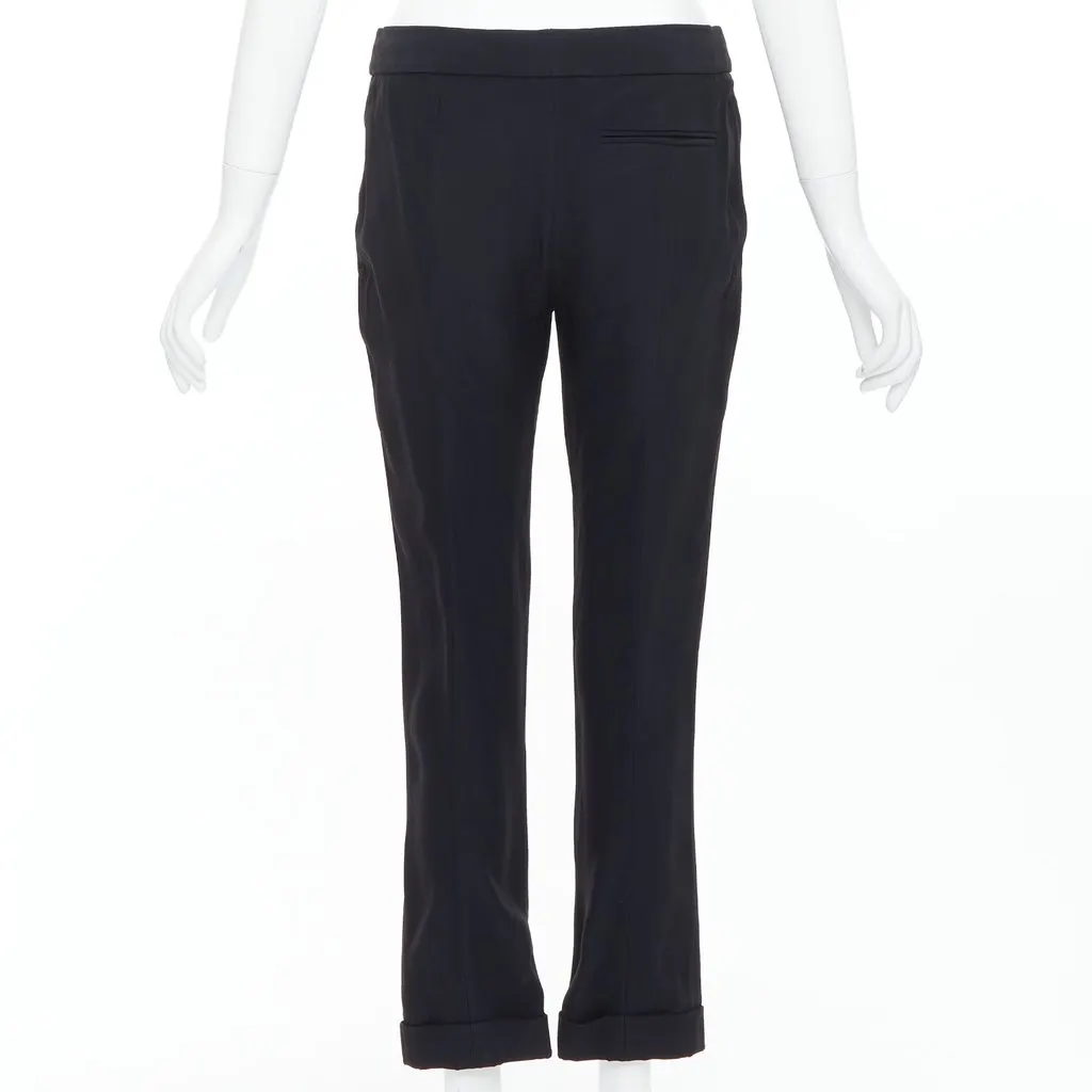 Alexander McQueen Checkered Wide Pants Black Acetate Very good - Box View