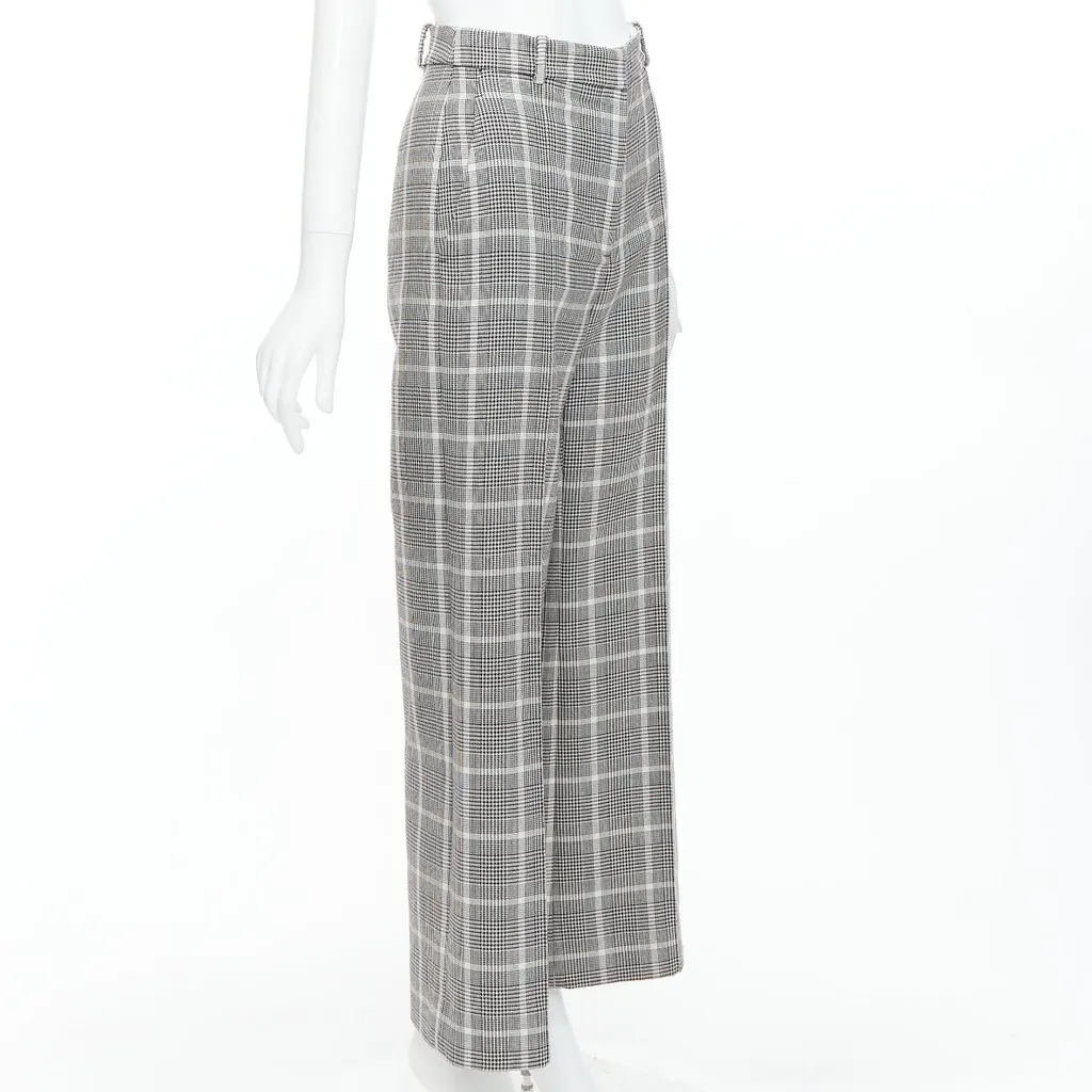 Stella McCartney Pleats Cropped Pants Grey Wool Very good - Inside View