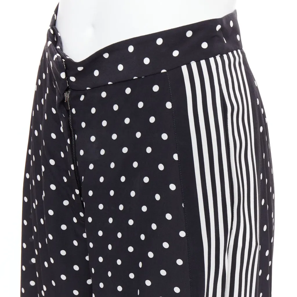 Stella McCartney Polka Dot Pants Black Silk Very good - Back View