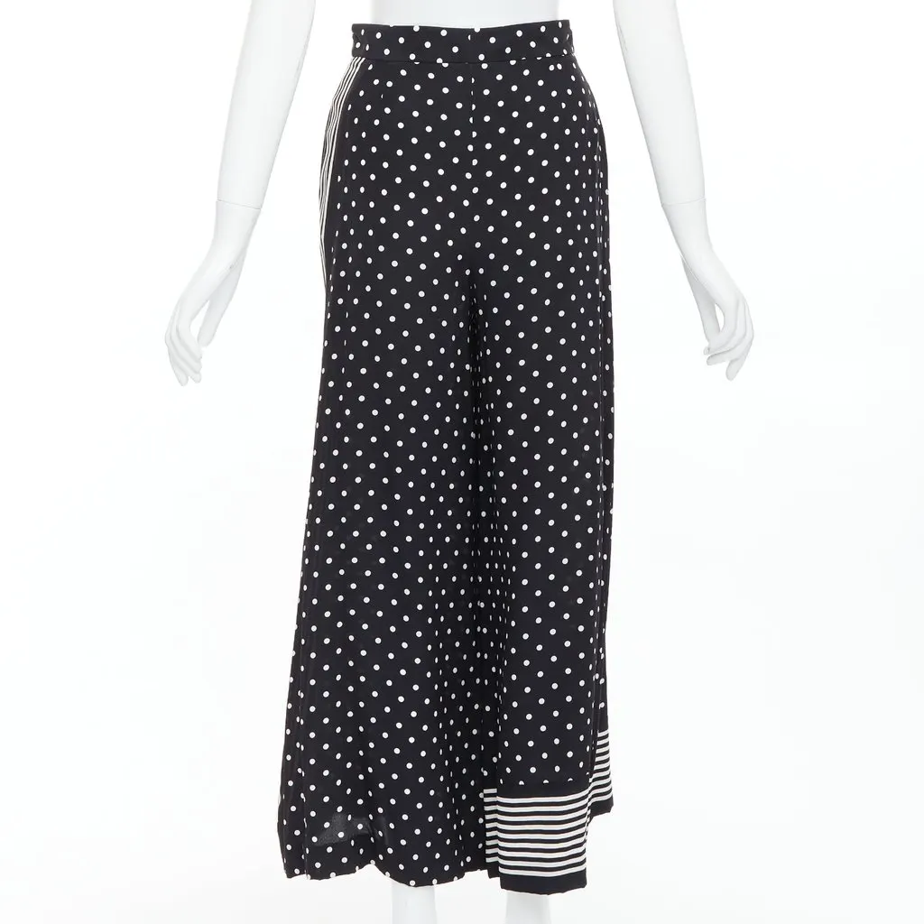 Stella McCartney Polka Dot Pants Black Silk Very good - Box View