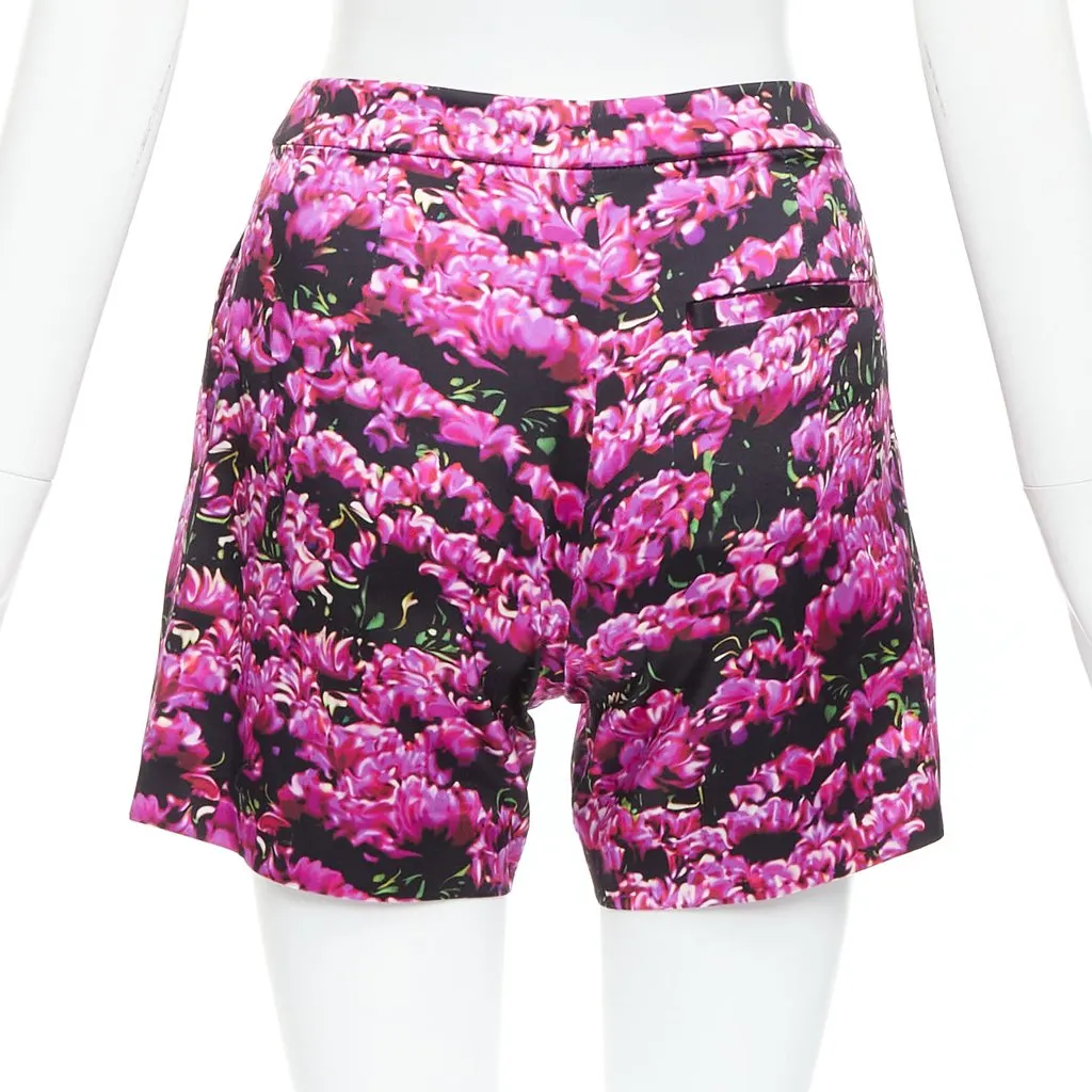 Mary Katrantzou Floral Silk Shorts Pink Silk Very good - Box View