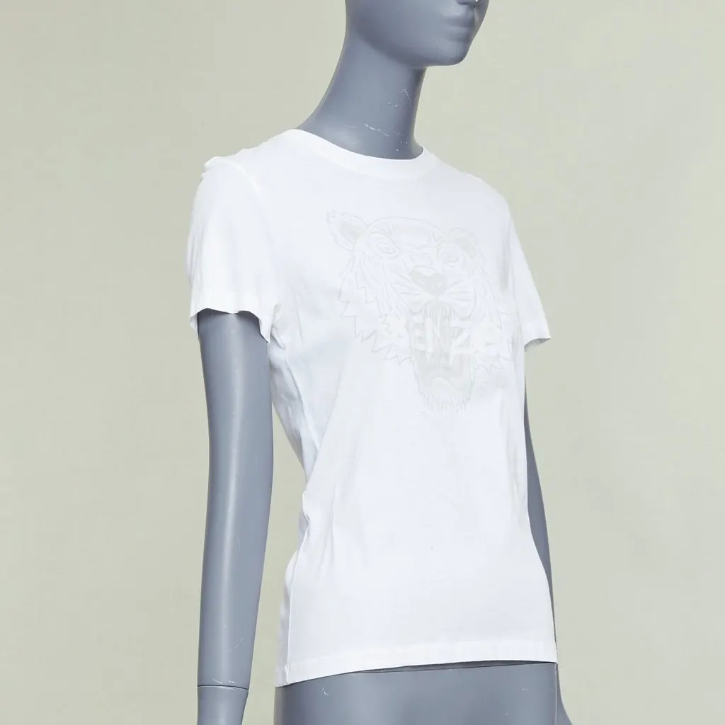 Kenzo Tiger Felt Tee White Cotton Fair - Inside View