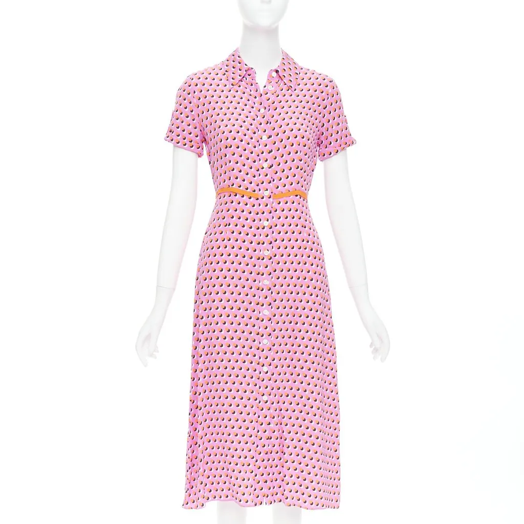 Diane Von Furstenberg Georgia Pink Silk Very good - Front View