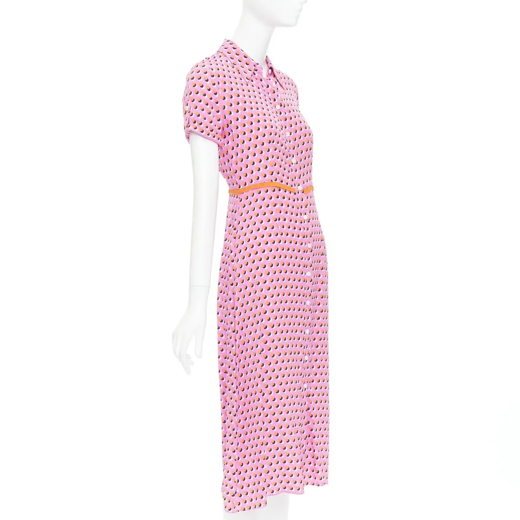 Diane Von Furstenberg Georgia Pink Silk Very good - Inside View