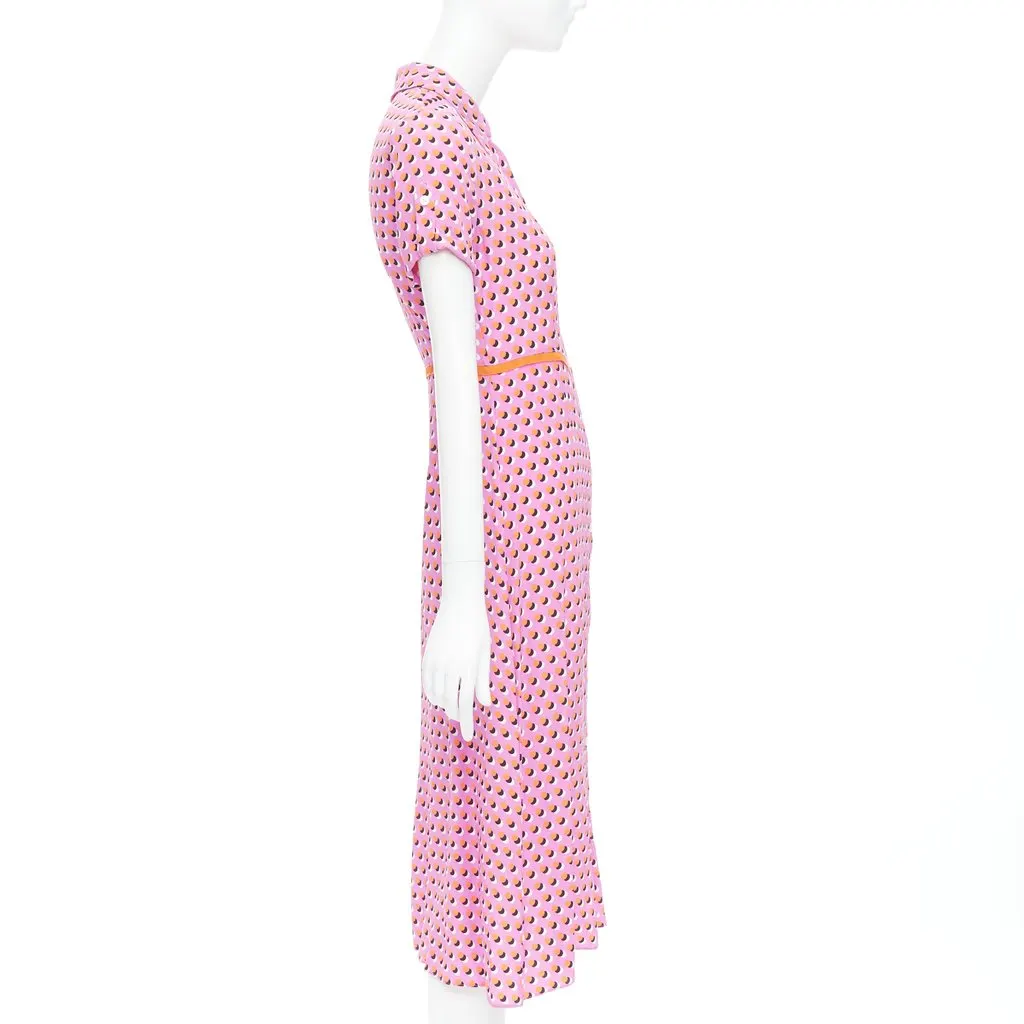 Diane Von Furstenberg Georgia Pink Silk Very good - Model View
