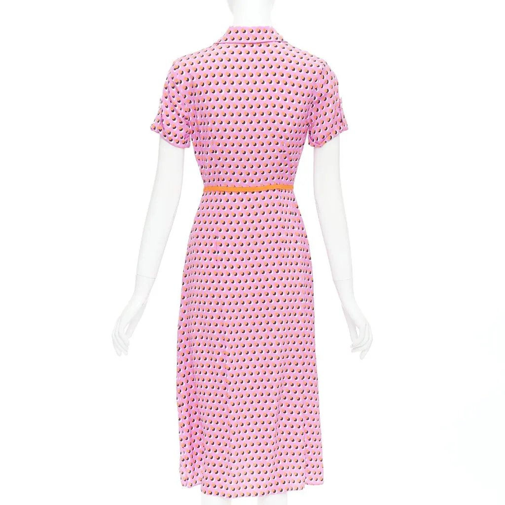 Diane Von Furstenberg Georgia Pink Silk Very good - Box View