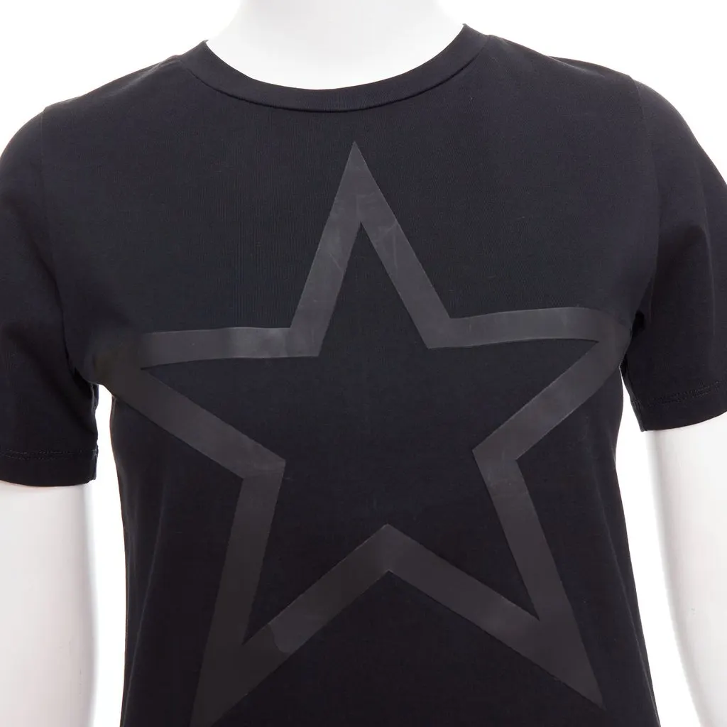 Givenchy Star Print Tee Black Cotton Fair - Back View