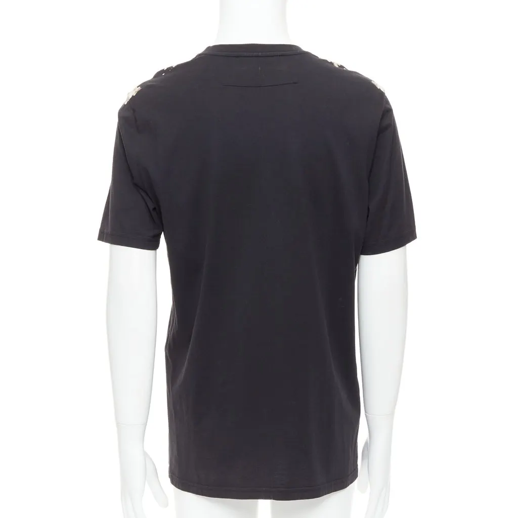 Givenchy Floral Print Tee Black Cotton Very good - Box View