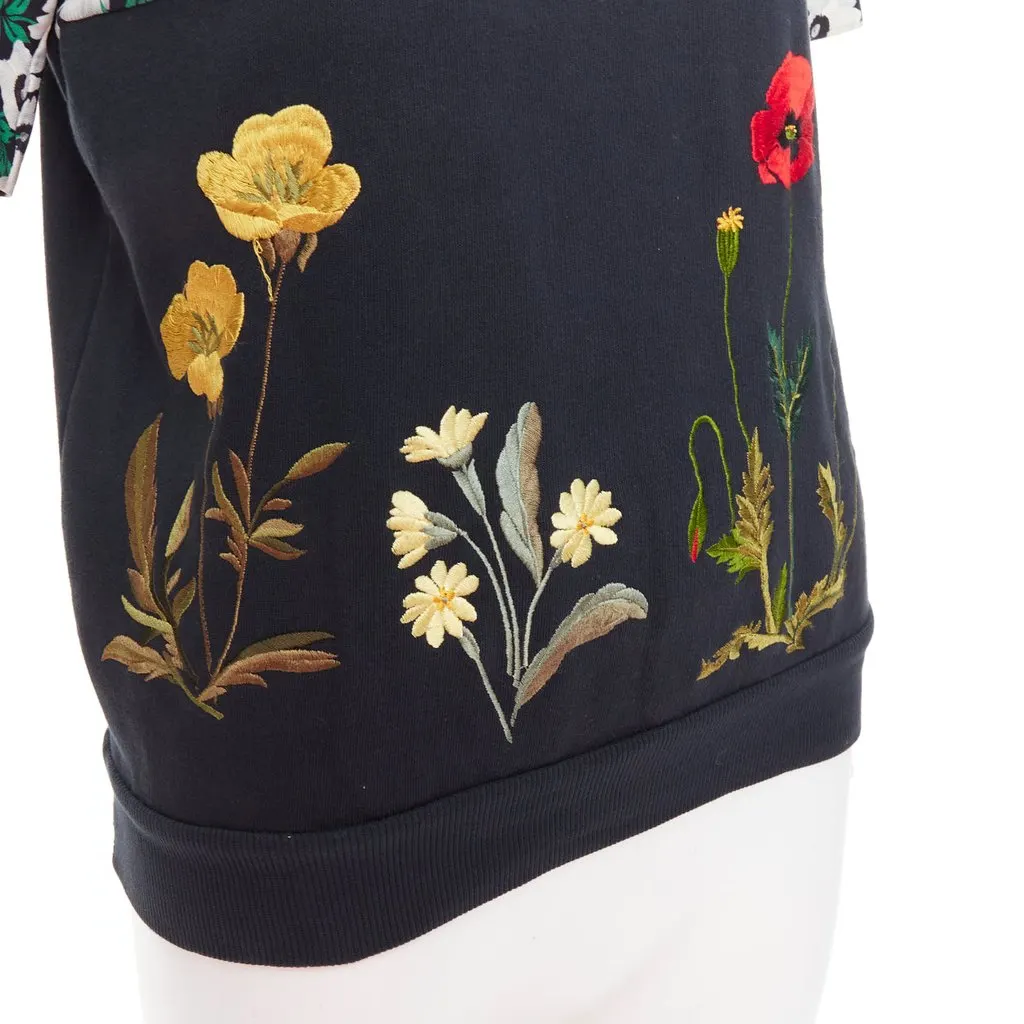 Stella McCartney Embroidery Sweater Black Cotton Very good - Back View
