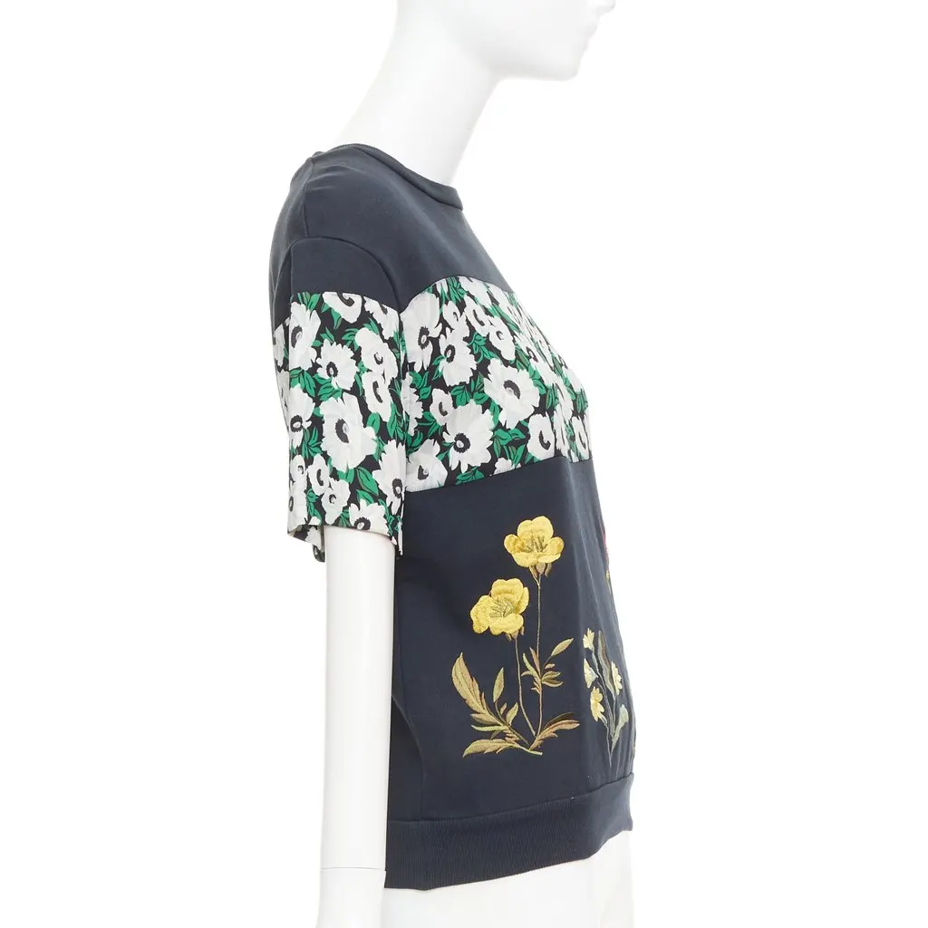 Stella McCartney Embroidery Sweater Black Cotton Very good - Model View