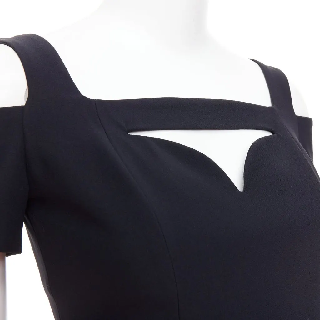Alexander McQueen Cold Shoulder Top Black Very good - Back View