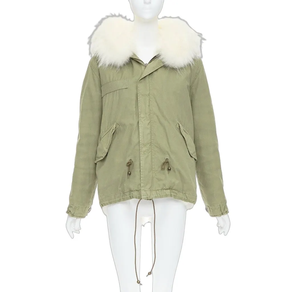 MR & MRS ITALY Green Cotton Coat Green Cotton Very good - Front View