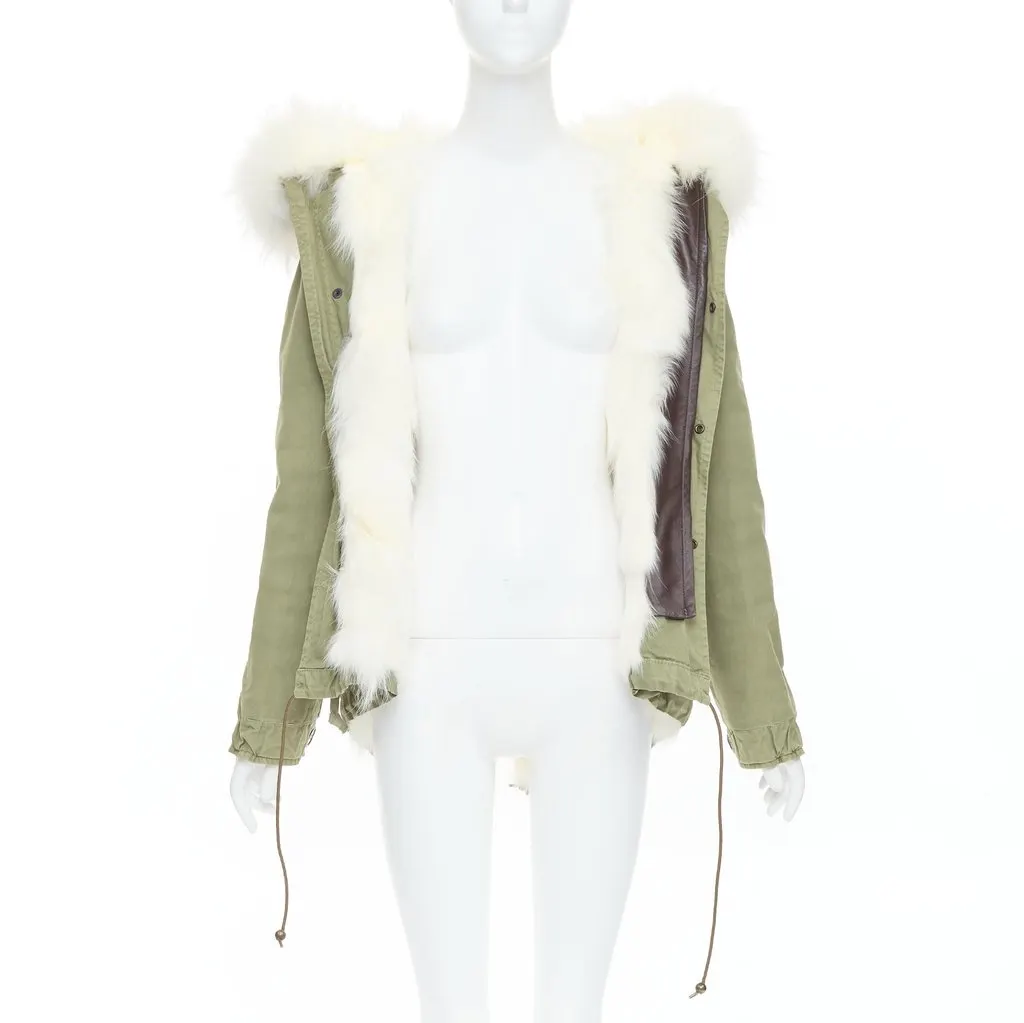 MR & MRS ITALY Green Cotton Coat Green Cotton Very good - Inside View