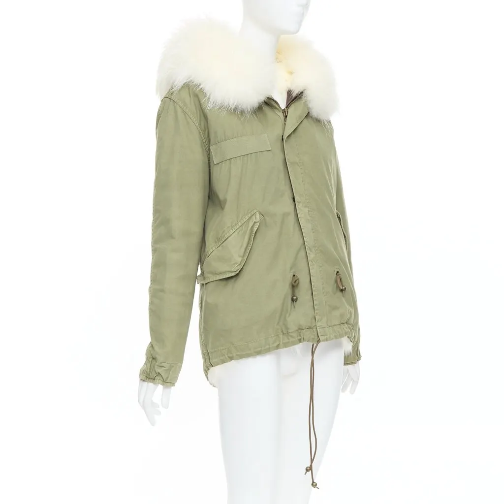 MR & MRS ITALY Green Cotton Coat Green Cotton Very good - Model View
