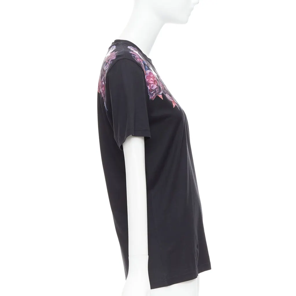 Givenchy Purple Star Tee Black Cotton Fair - Model View