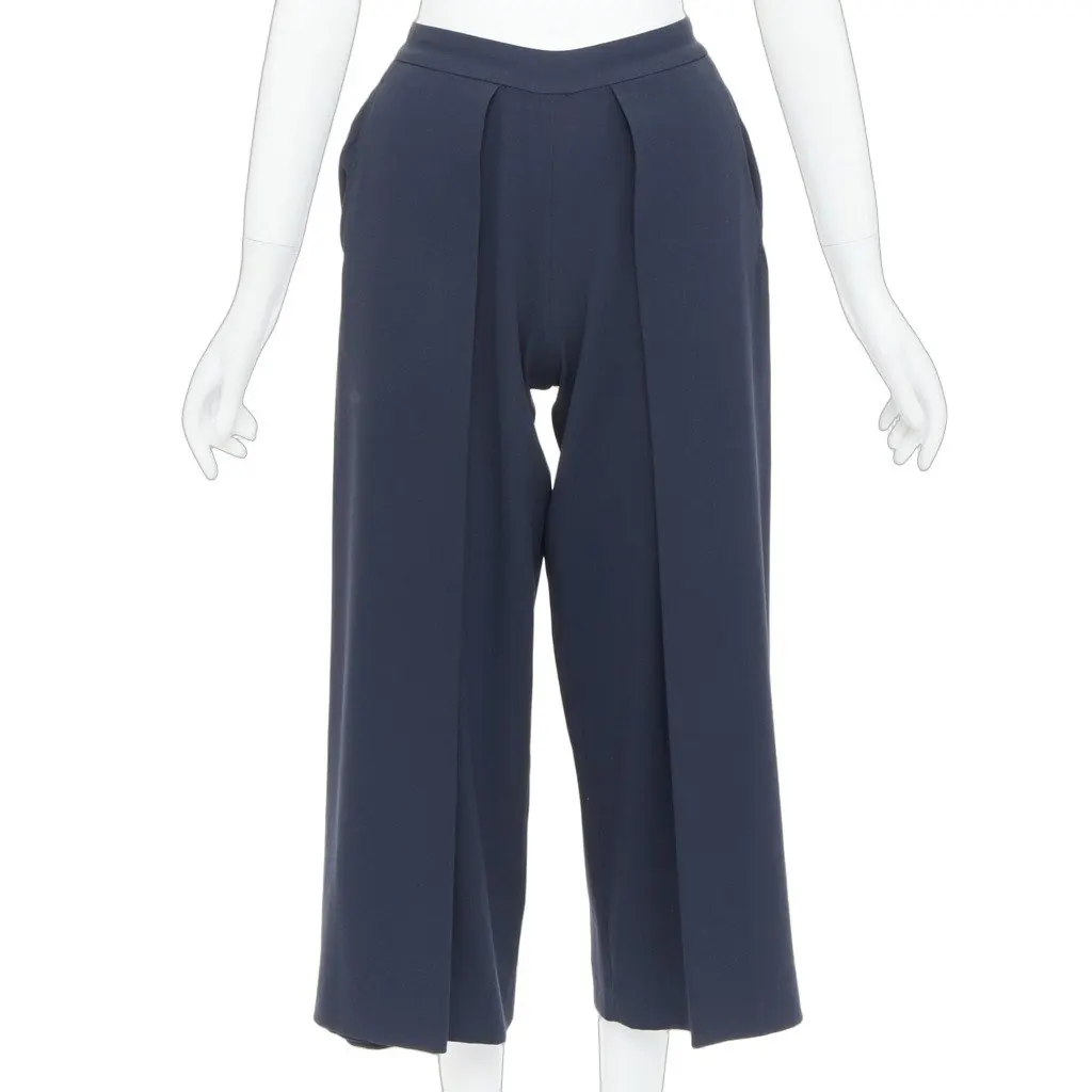 Rag & Bone Pleated Wide Pants Grey Acetate Very good - Front View