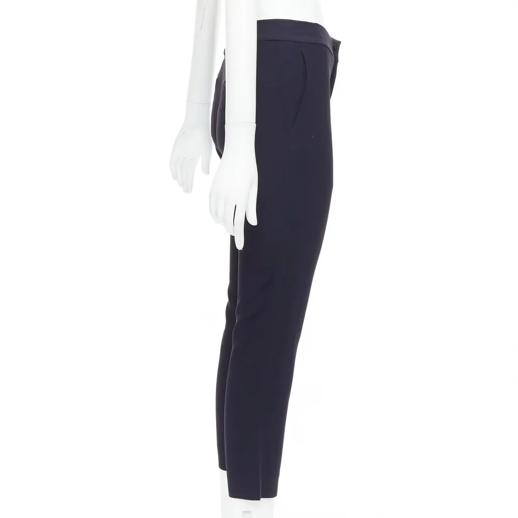 Chloé Darts Flare Pants Navy Acetate Good - Model View