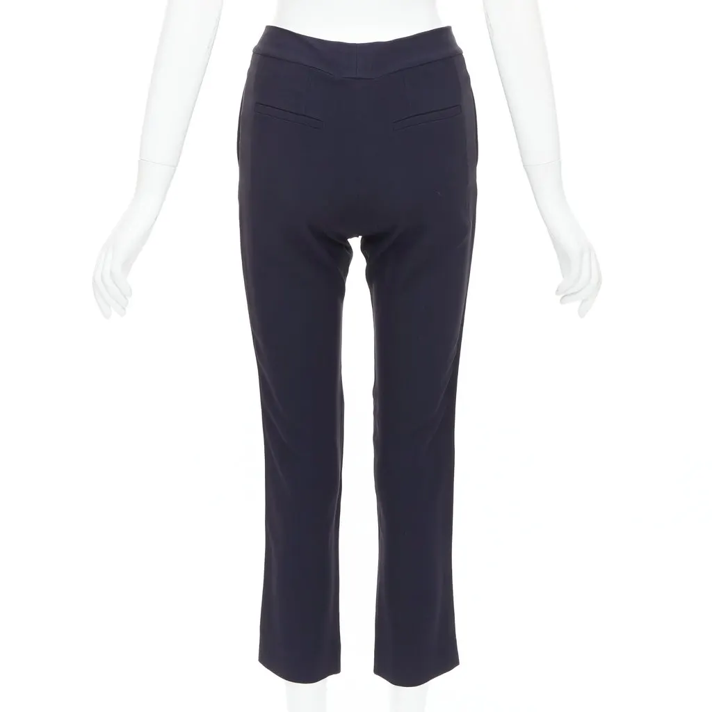 Chloé Darts Flare Pants Navy Acetate Good - Box View
