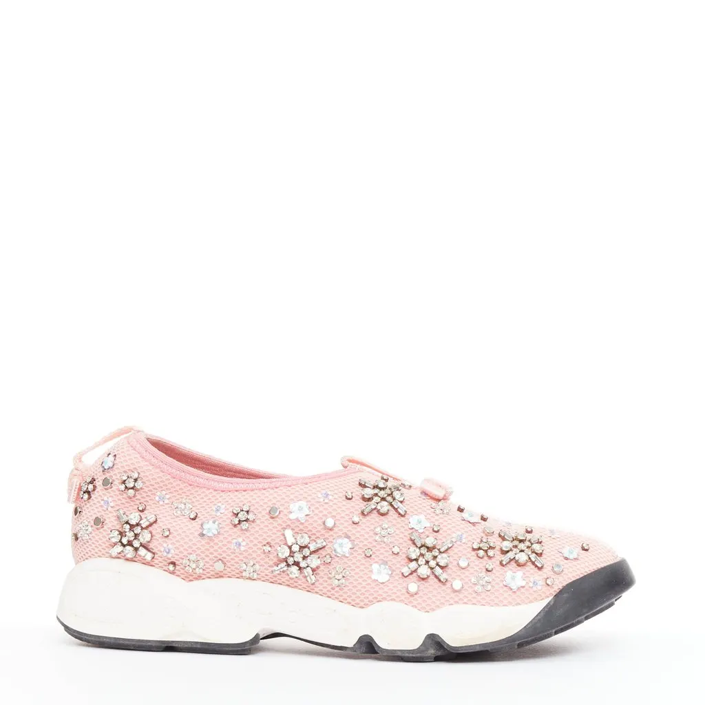 Dior Pink Dad Sneakers Pink Good - Front View