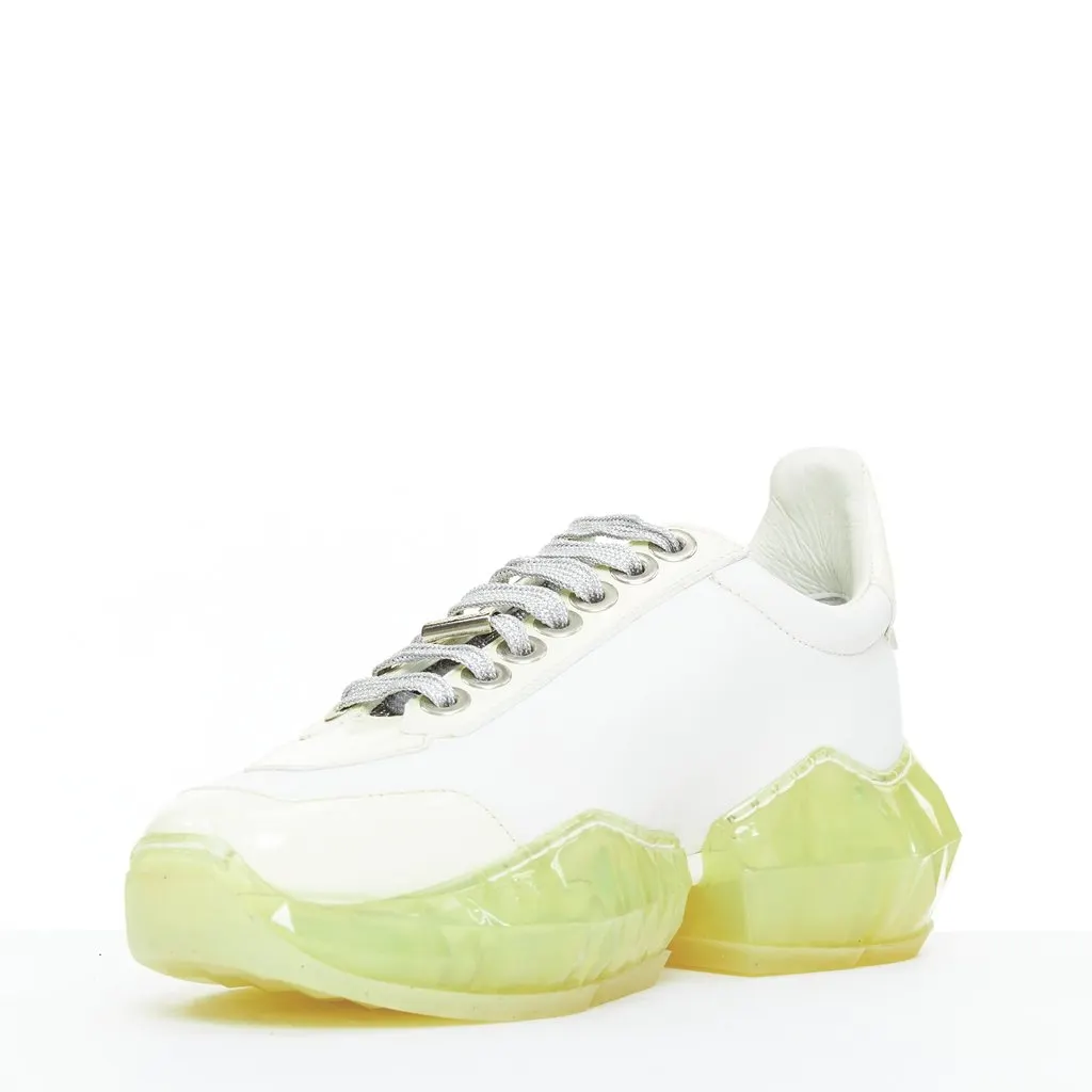 Jimmy Choo Diamond White Leather Good - Model View
