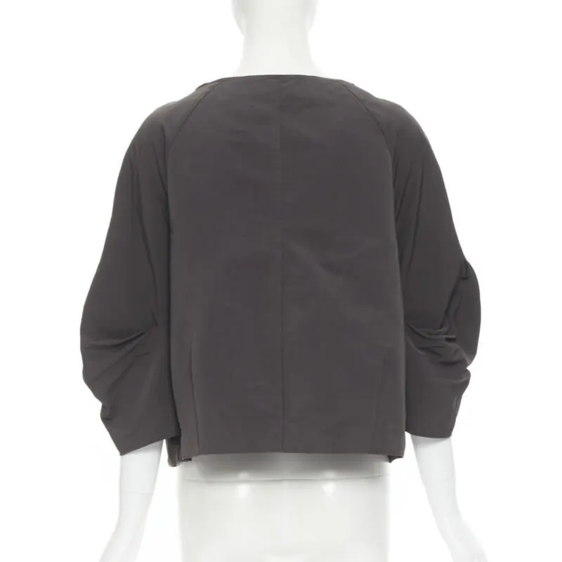 Marni Grey Cocoon Sleeve Jacket Grey Polyester Good - Box View