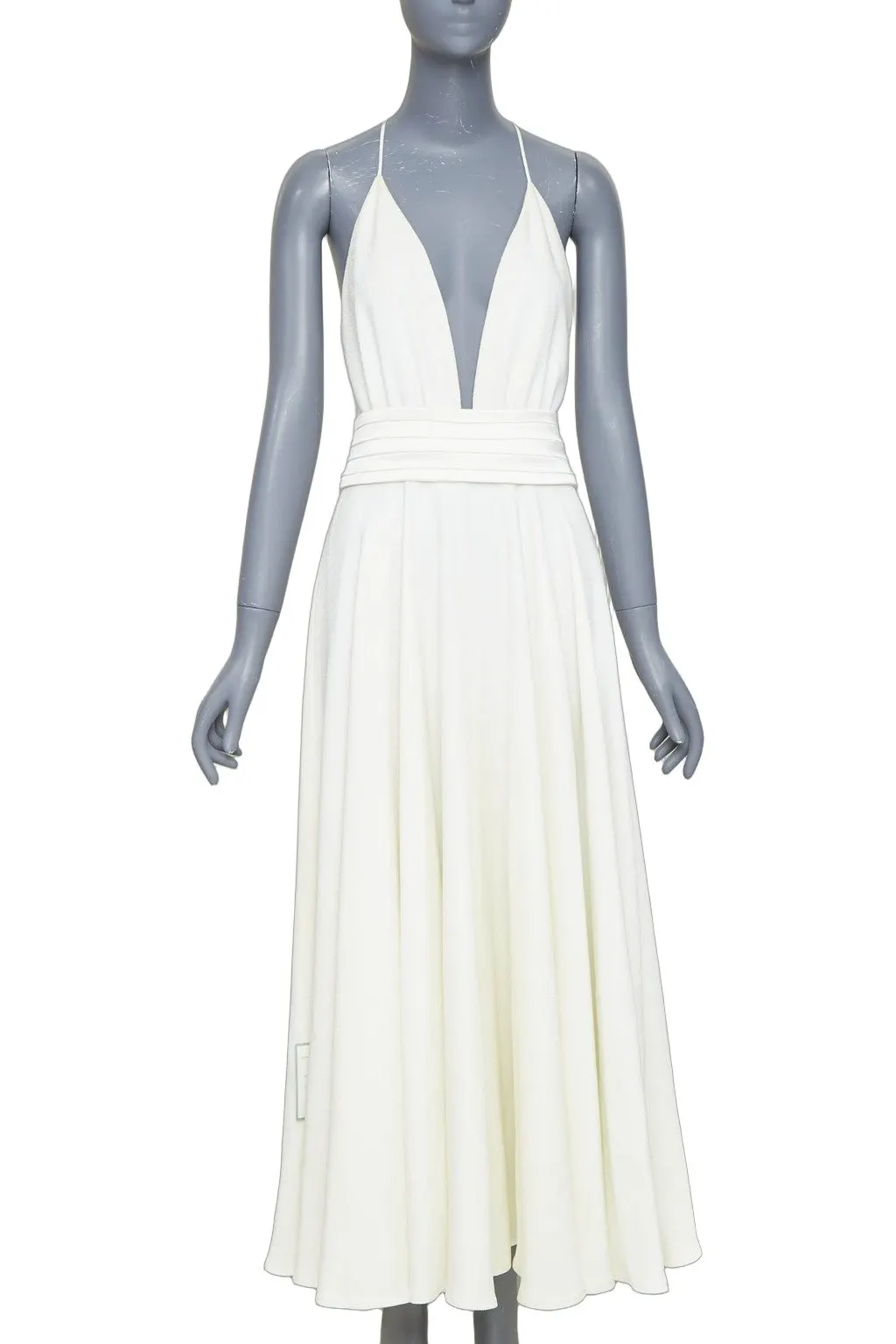 Racil Ecru Dress Ecru Acetate Fair - Front View