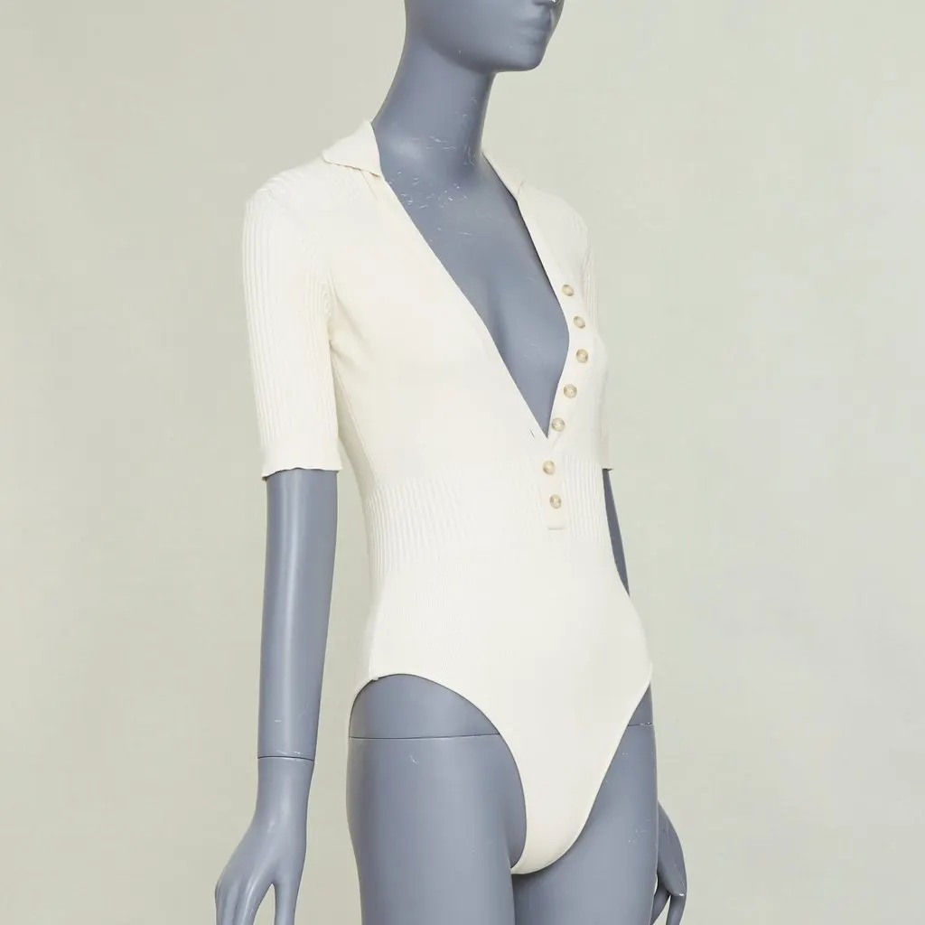Jacquemus Le Body Yauco Ecru Viscose Very good - Inside View