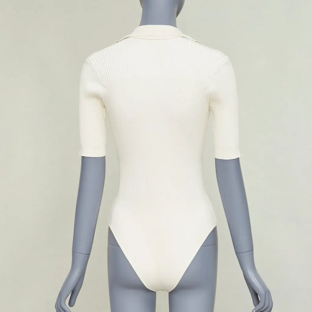 Jacquemus Le Body Yauco Ecru Viscose Very good - Box View