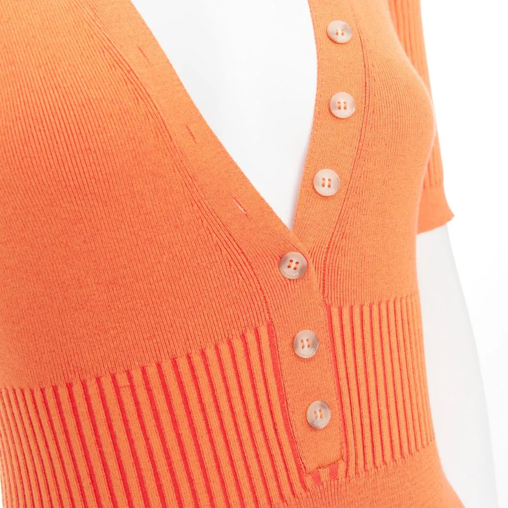 Jacquemus La Body Yauco Orange Viscose Very good - Back View