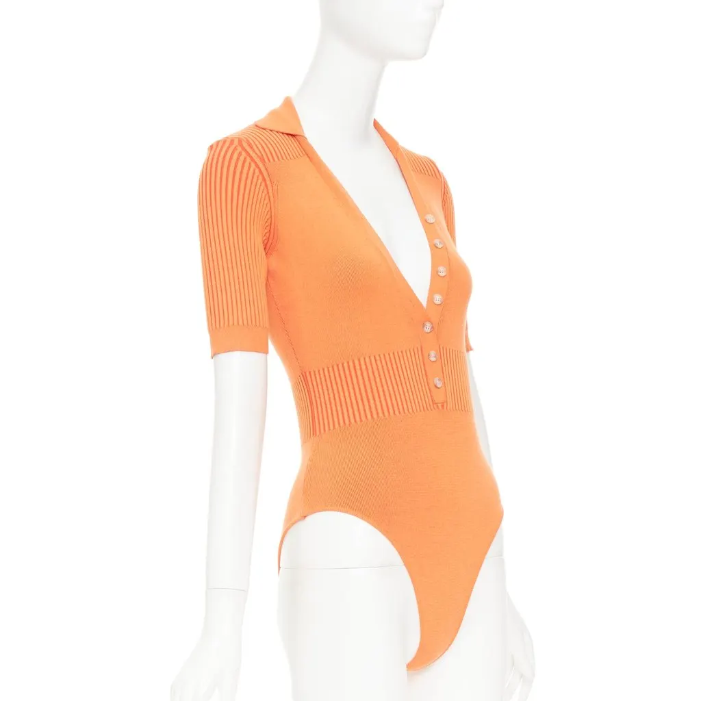 Jacquemus La Body Yauco Orange Viscose Very good - Inside View