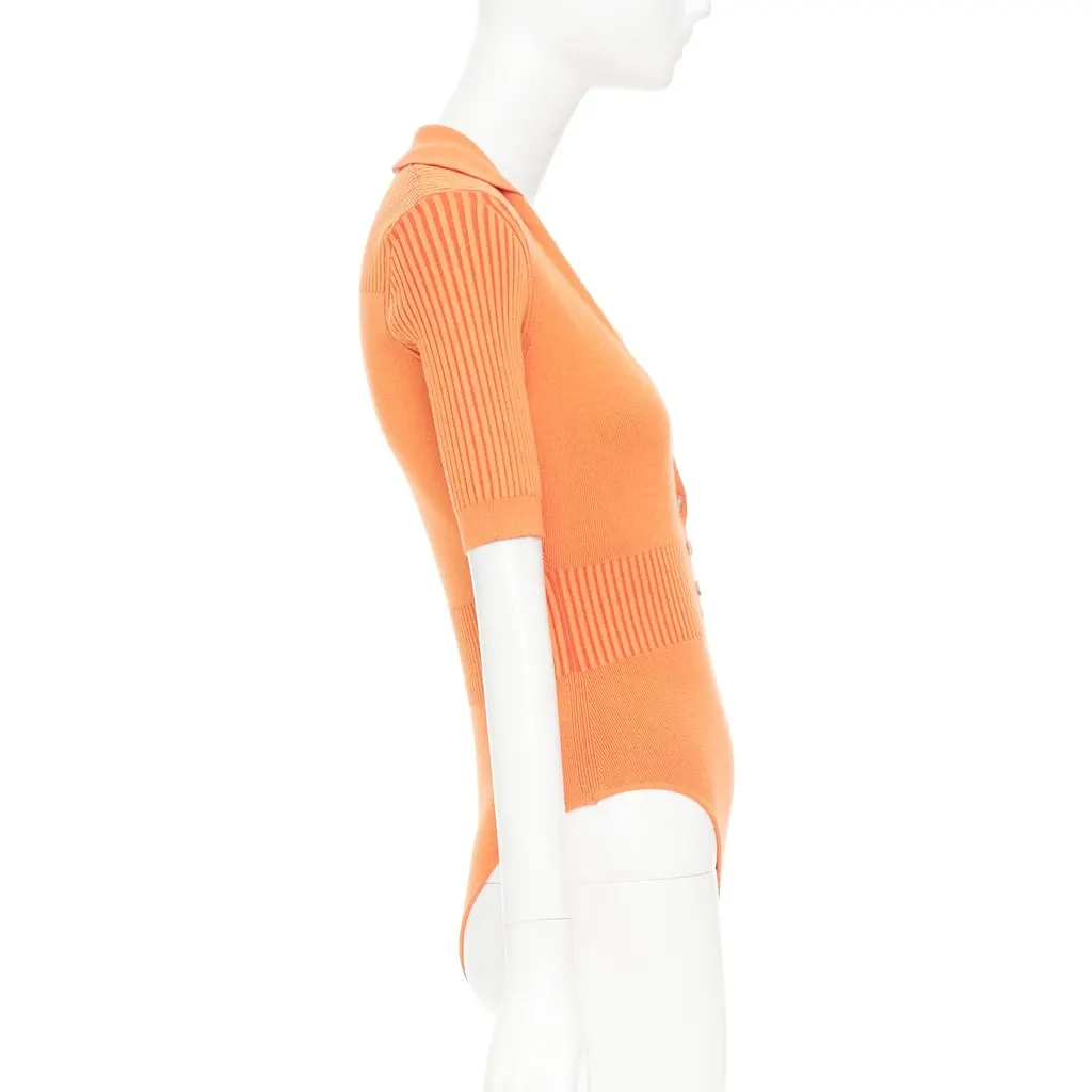 Jacquemus La Body Yauco Orange Viscose Very good - Model View