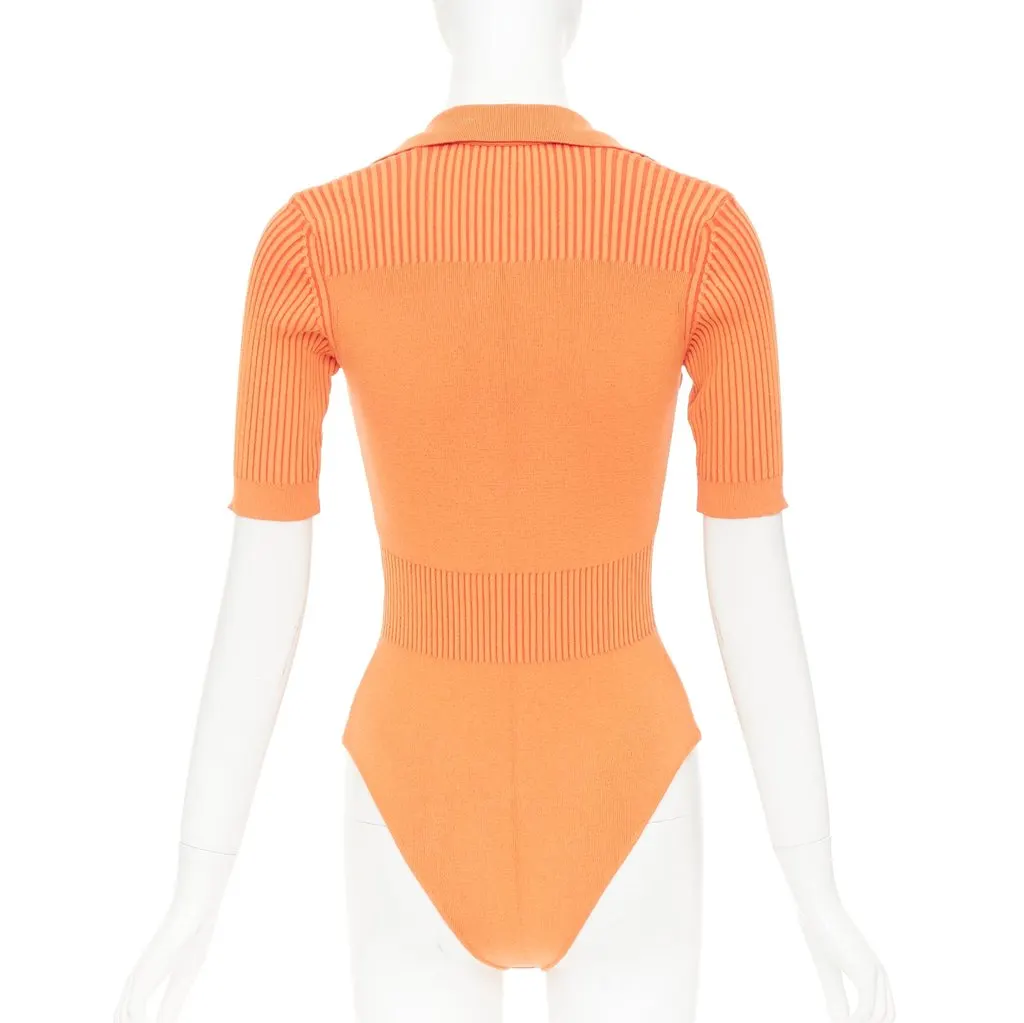 Jacquemus La Body Yauco Orange Viscose Very good - Box View