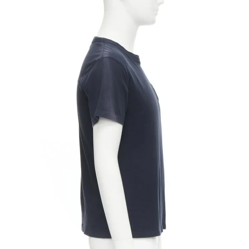 JW Anderson Navy Cotton T-Shirt Navy Cotton Never worn - Model View