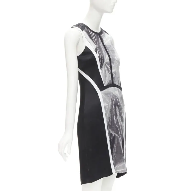 Helmut Lang Abstract Paneled Dress Black Polyester Never worn - Inside View