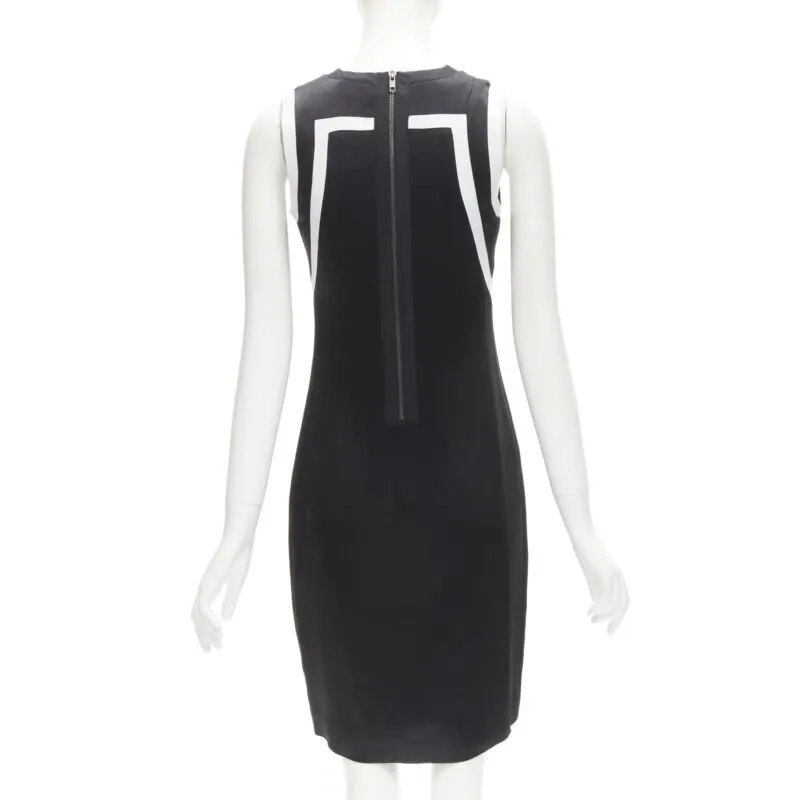 Helmut Lang Abstract Paneled Dress Black Polyester Never worn - Box View