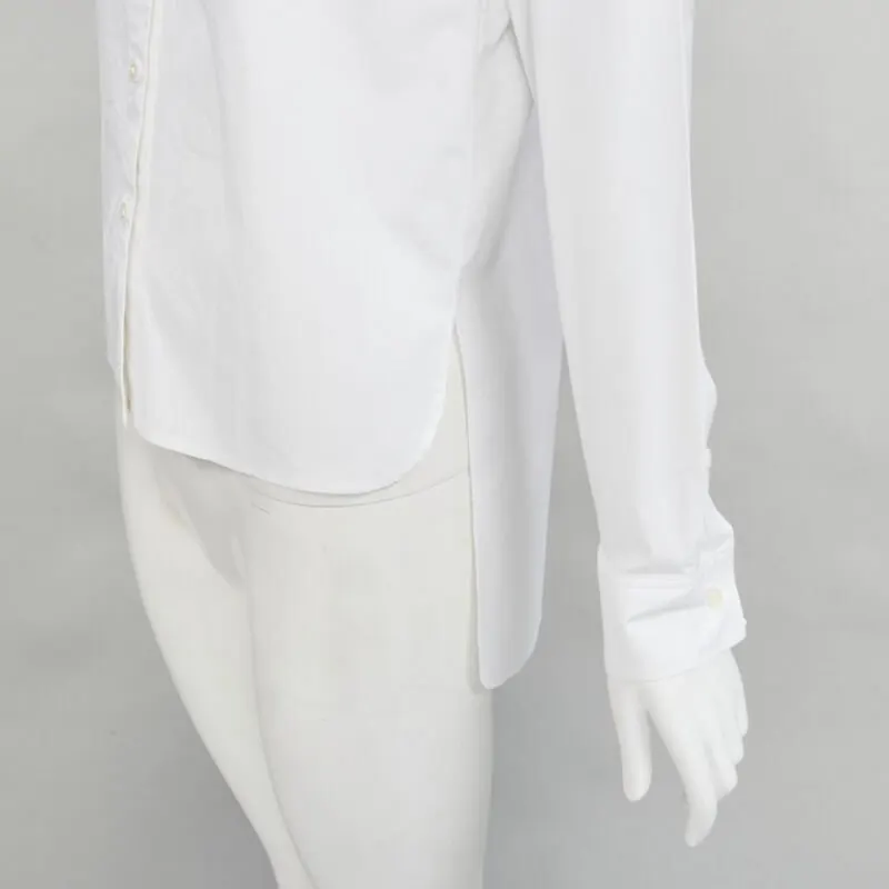 Jean Paul Gaultier High Low Shirt White Cotton Very good - Back View