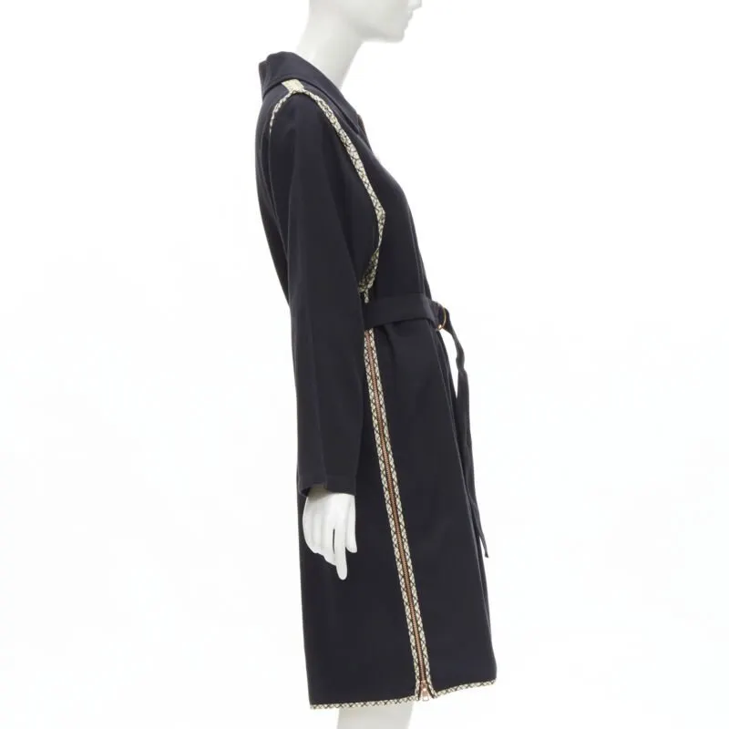 See by Chloé Black Zip Car Coat Black Cotton Never worn - Box View
