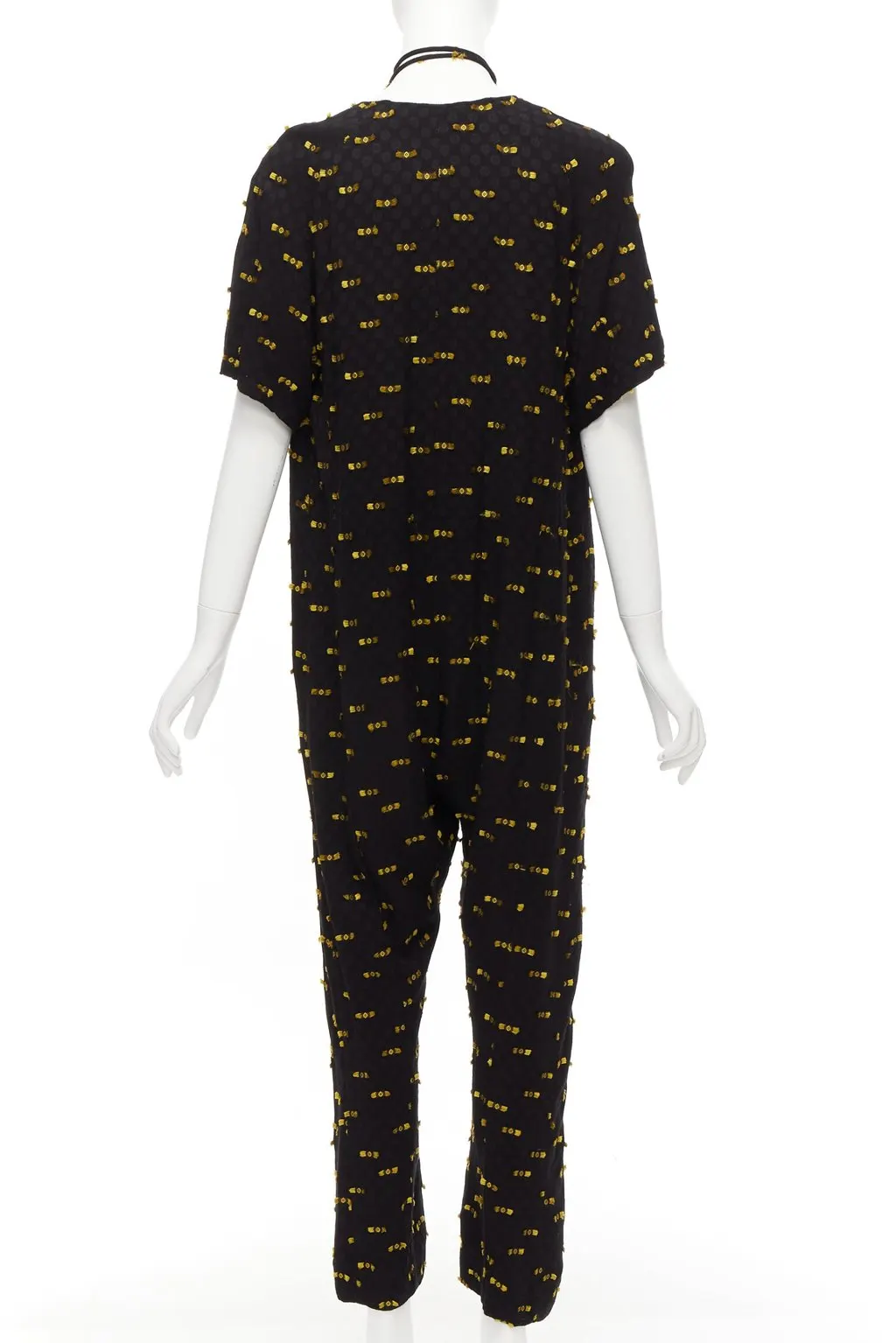 Rachel Comey Frayed Tie Jumpsuit Yellow Viscose Never worn - Box View