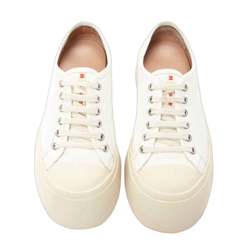 Marni Pablo White Leather Good - Front View