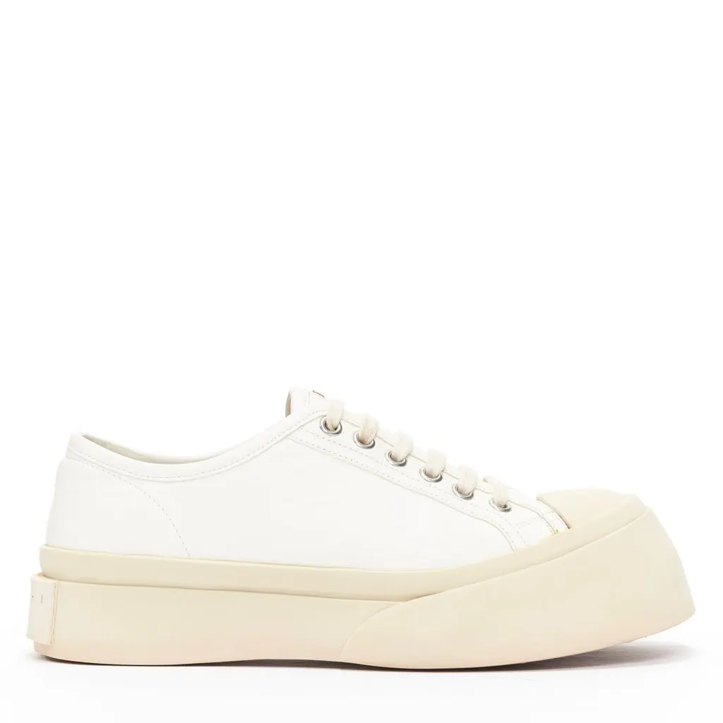 Marni Pablo White Leather Good - Back View