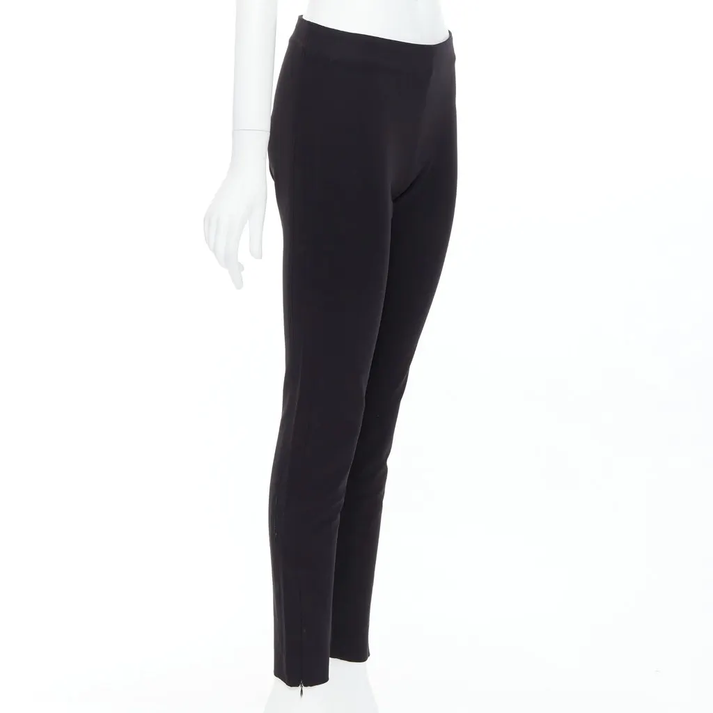 Balenciaga Moto Zip Pants Black Viscose Never worn - Inside View
