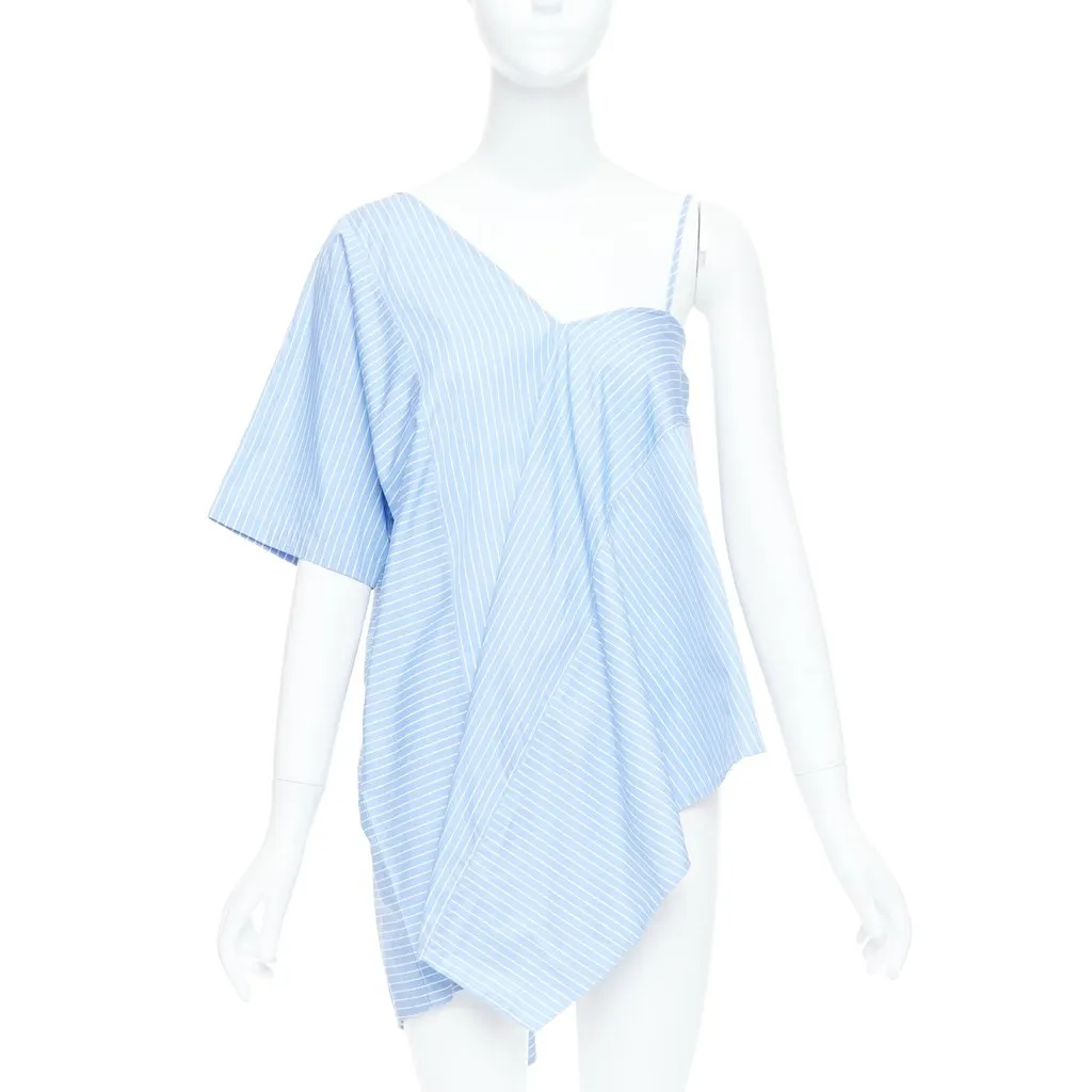 Maison Martin Margiela Deconstructed Cami Top Blue Cotton Never worn - Front View
