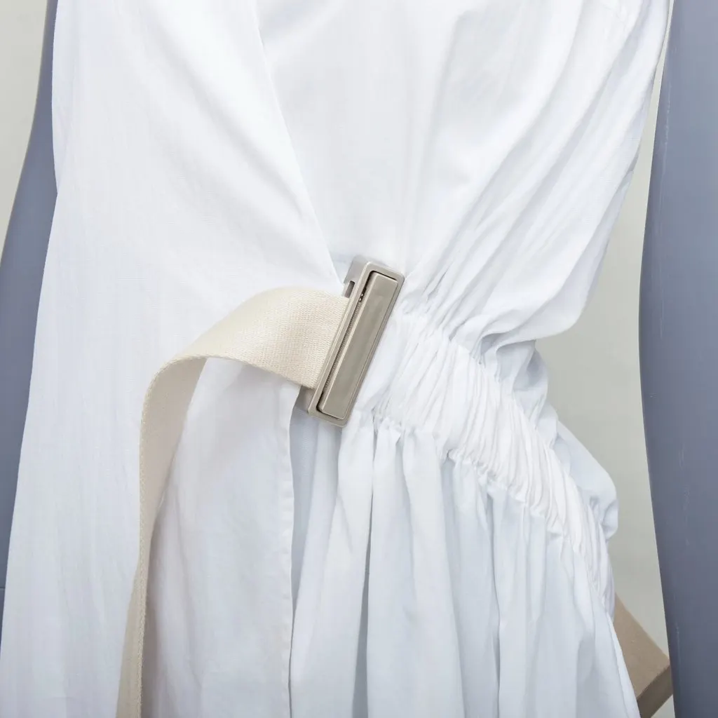 Acne Studios Chen Poplin White Cotton Fair - Back View