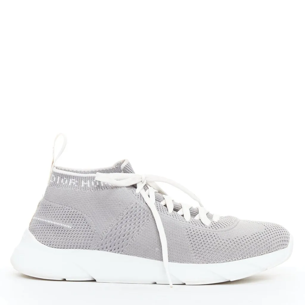 Dior Logo Knit Sneakers Grey Very good - Front View