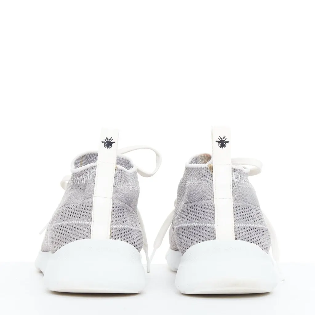 Dior Logo Knit Sneakers Grey Very good - Box View