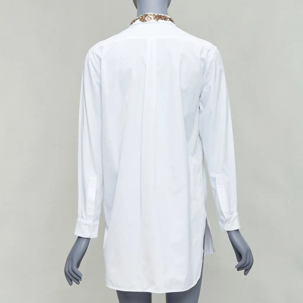 Yohji Yamamoto Sequinned Collar Shirt White Cotton Good - Box View