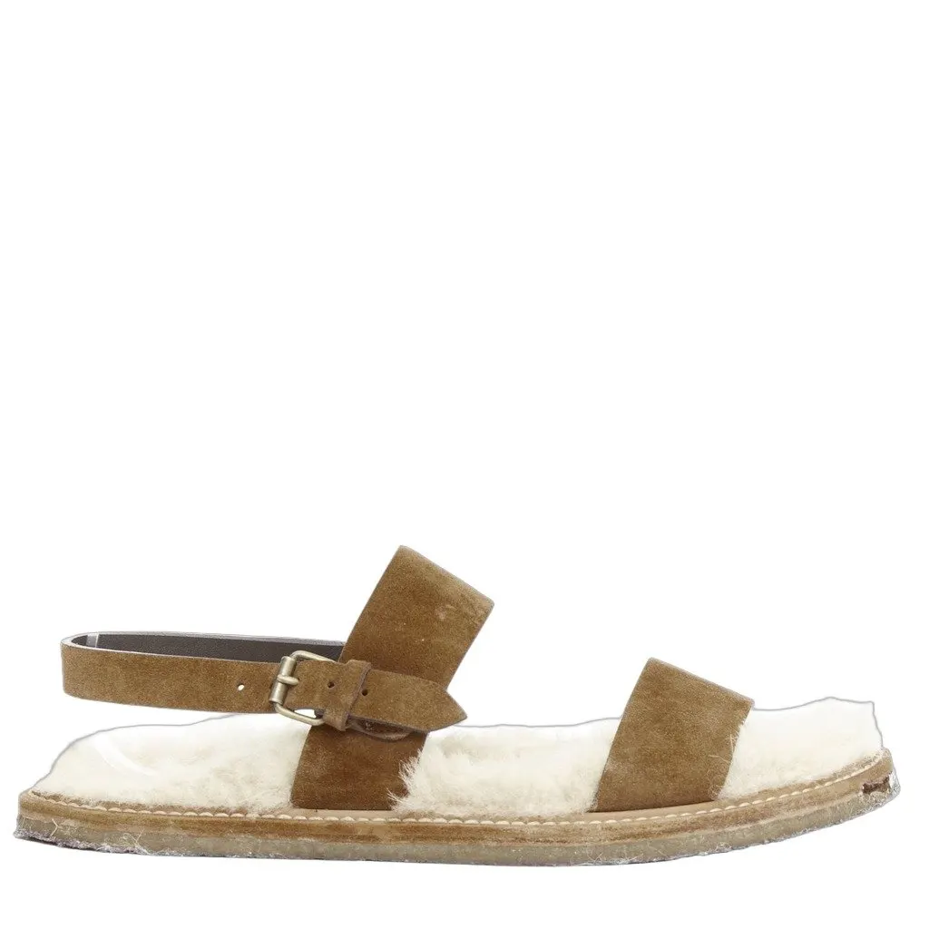 Saint Laurent Joan Noe 05 Brown Suede Fair - Front View
