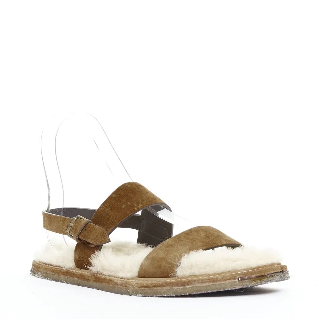 Saint Laurent Joan Noe 05 Brown Suede Fair - Back View