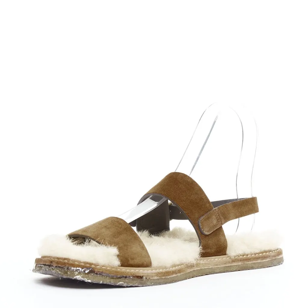 Saint Laurent Joan Noe 05 Brown Suede Fair - Model View