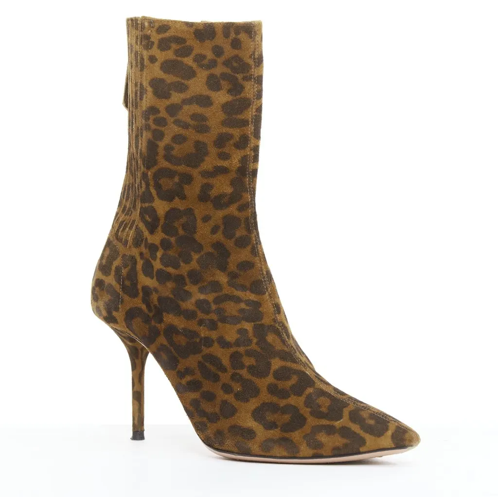 Aquazzura Montmartre Brown Suede Fair - Back View